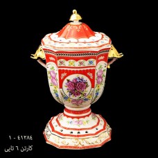 لمونژ قرمز شکلات خوری پایه دار 